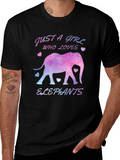 Just a Girl Who Loves Elephants T-Shirt