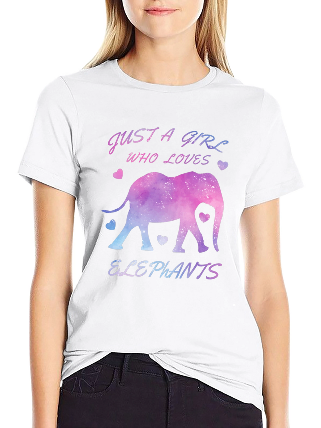 Just a Girl Who Loves Elephants T-Shirt