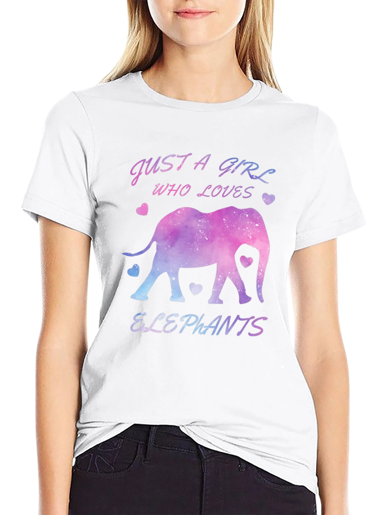 Just a Girl Who Loves Elephants T-Shirt