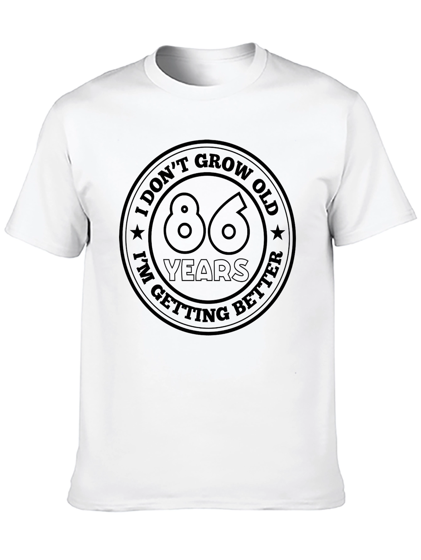 86 Years Getting Better Black T-Shirt