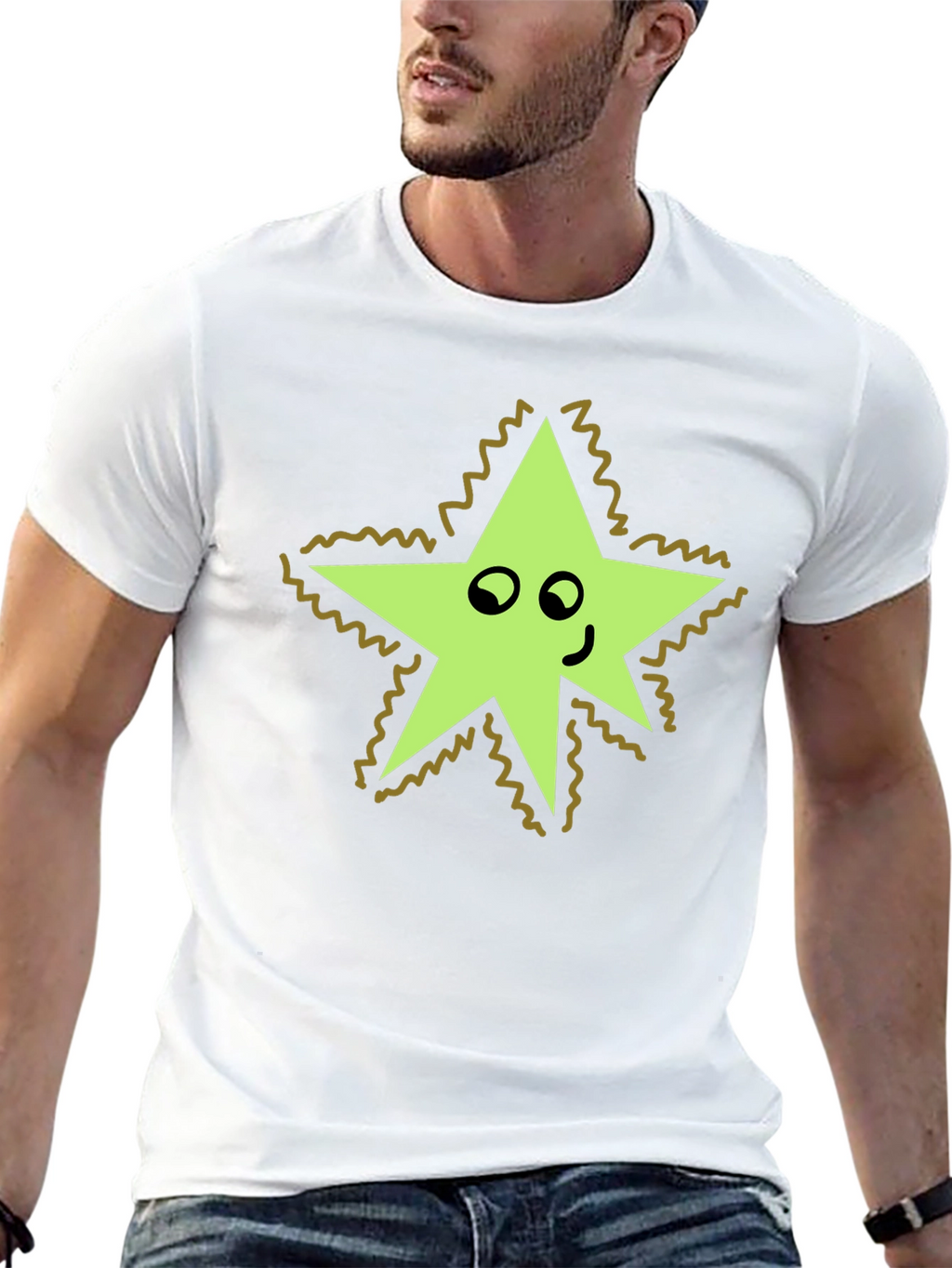 Star Character Black T-Shirt