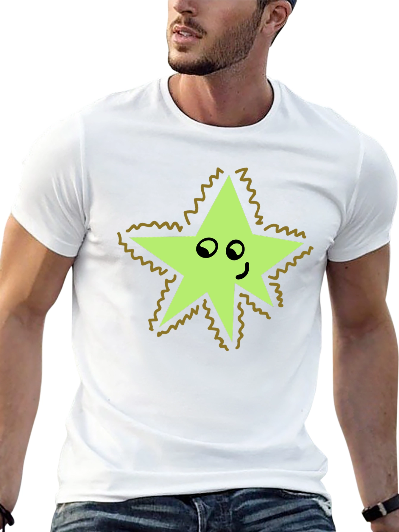 Star Character Black T-Shirt