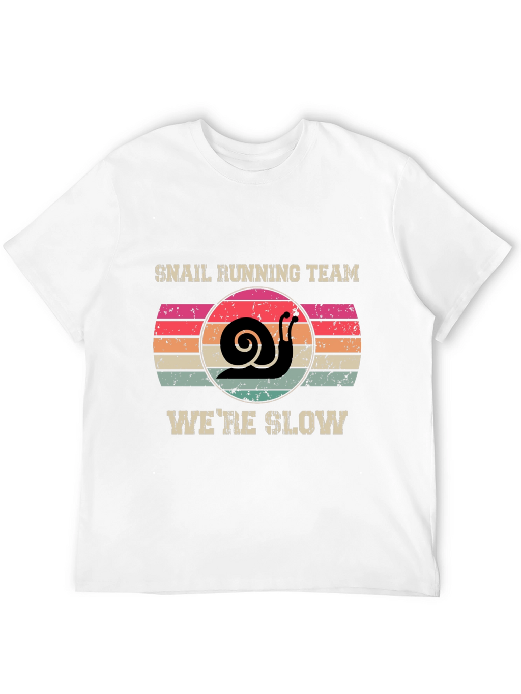Snail Running Team T-Shirt - Were Slow Novelty Tee