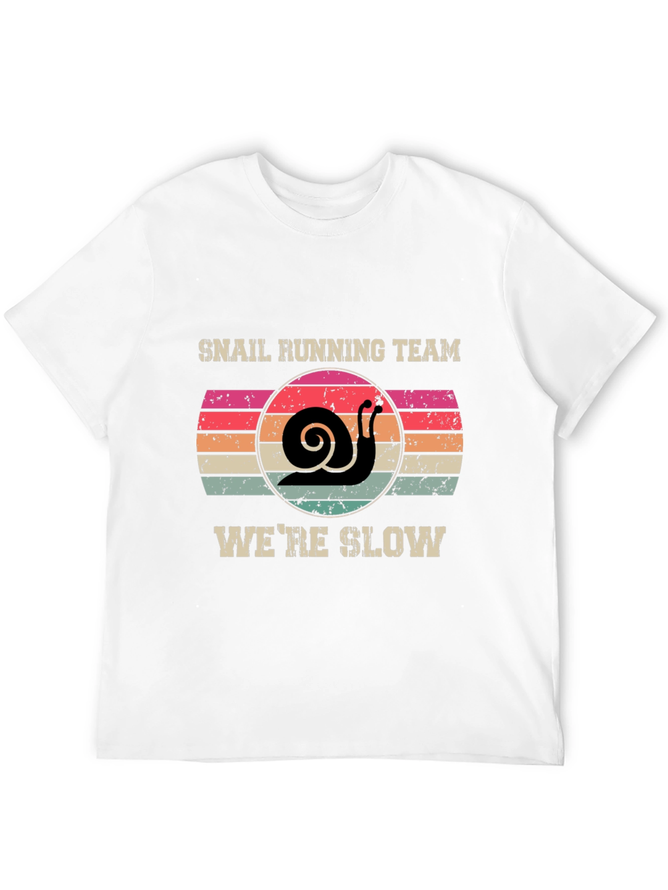 Snail Running Team T-Shirt - Were Slow Novelty Tee