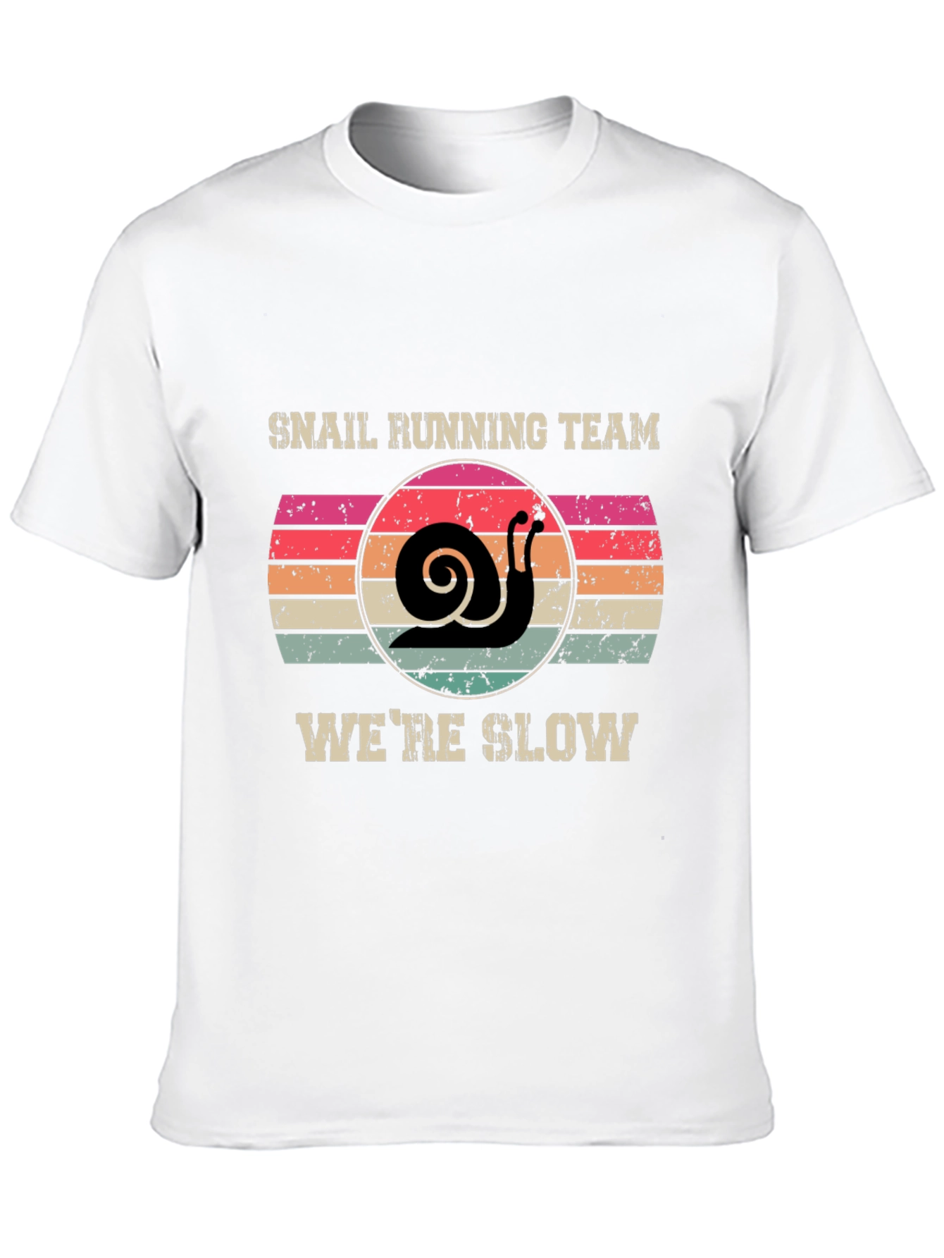 Snail Running Team T-Shirt - Were Slow Novelty Tee