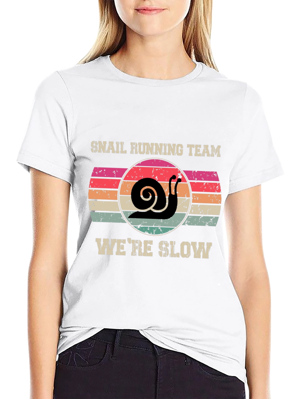 Snail Running Team T-Shirt - Were Slow Novelty Tee