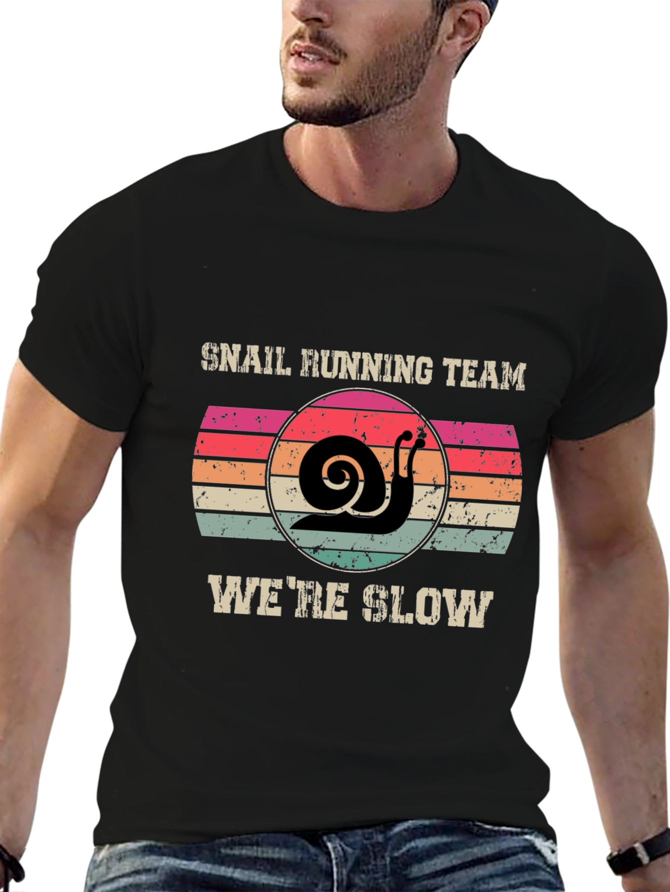 Snail Running Team T-Shirt - Were Slow Novelty Tee