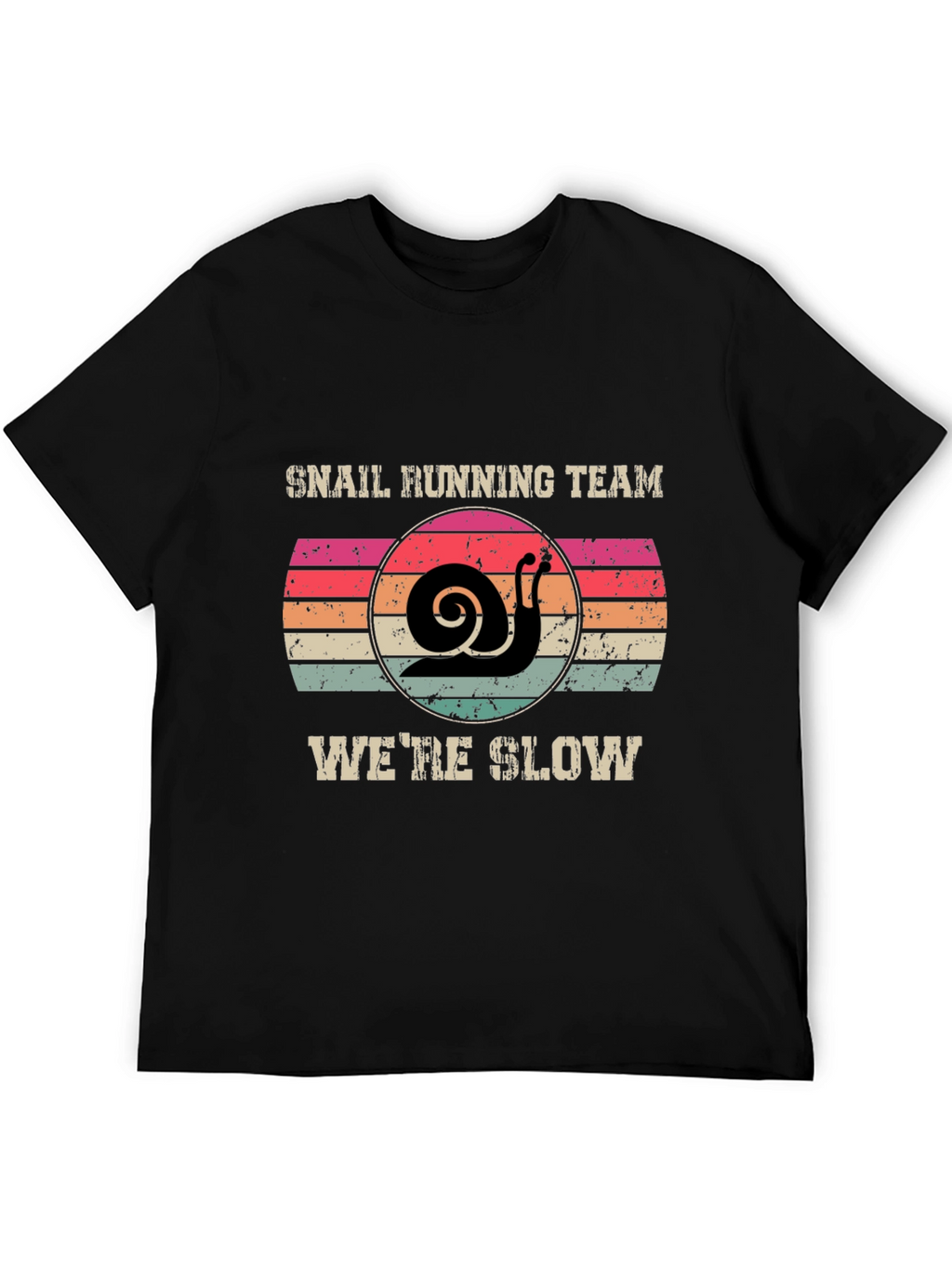 Snail Running Team T-Shirt - Were Slow Novelty Tee