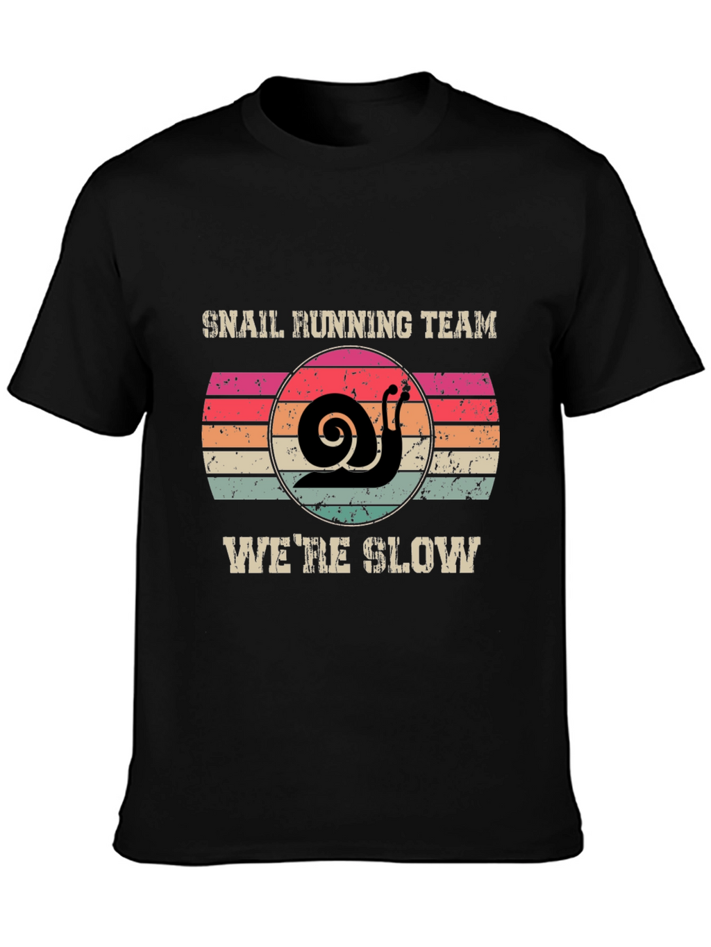 Snail Running Team T-Shirt - Were Slow Novelty Tee