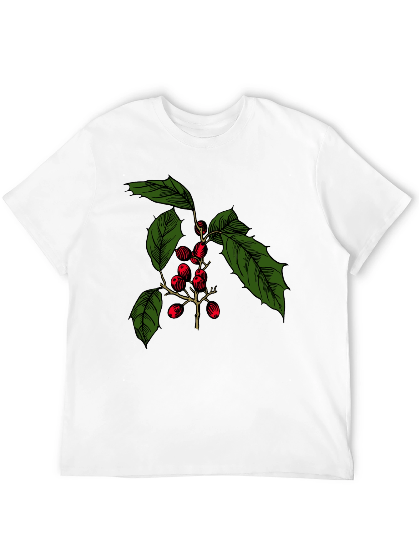 Holiday Holly Berry T-Shirt - Festive Christmas Tee