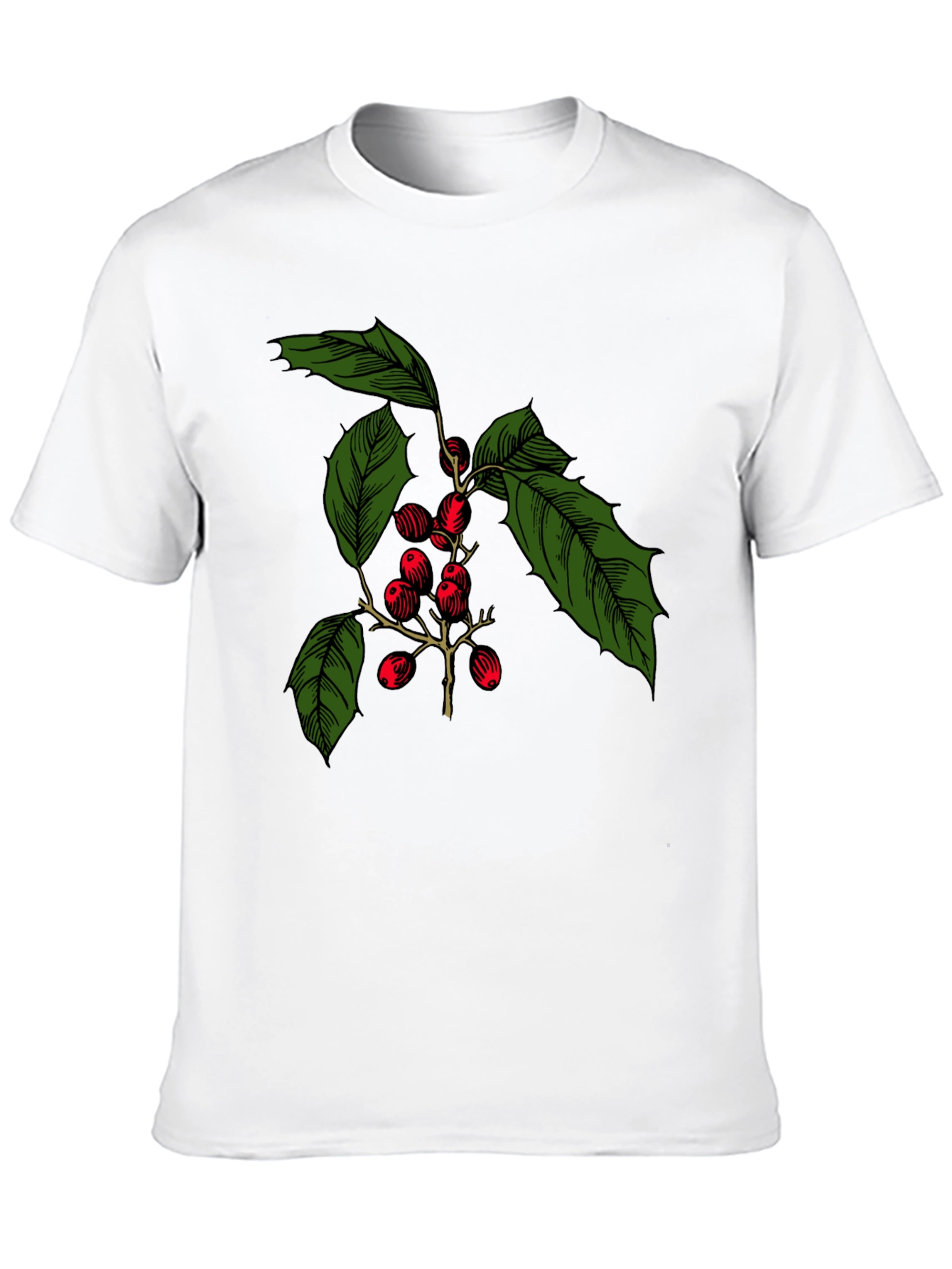 Holiday Holly Berry T-Shirt - Festive Christmas Tee