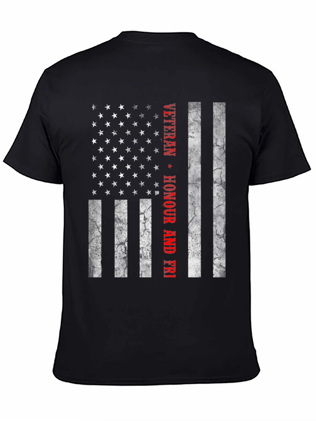 Veteran Honour & Freedom American Flag T-Shirt