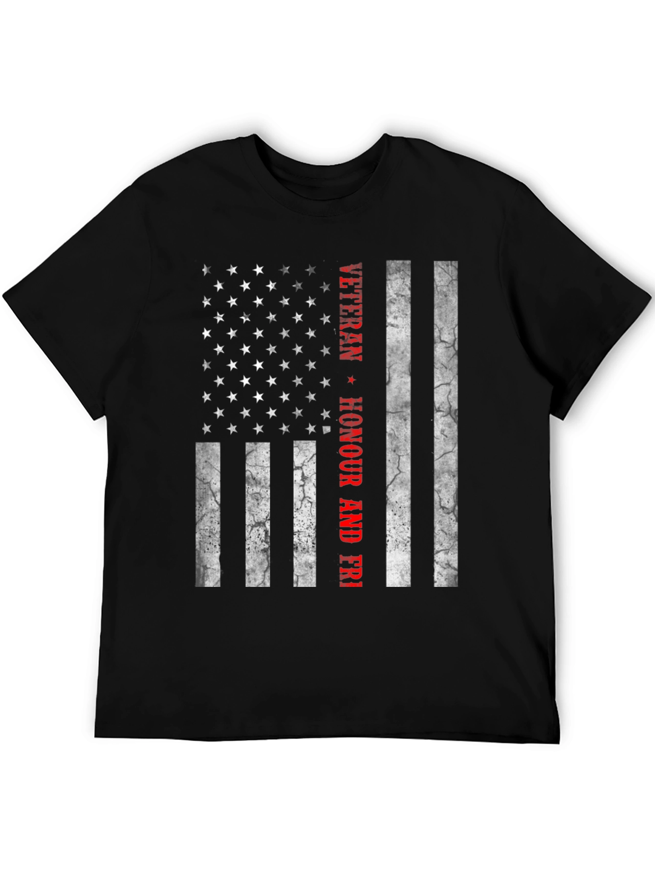 Veteran Honour & Freedom American Flag T-Shirt