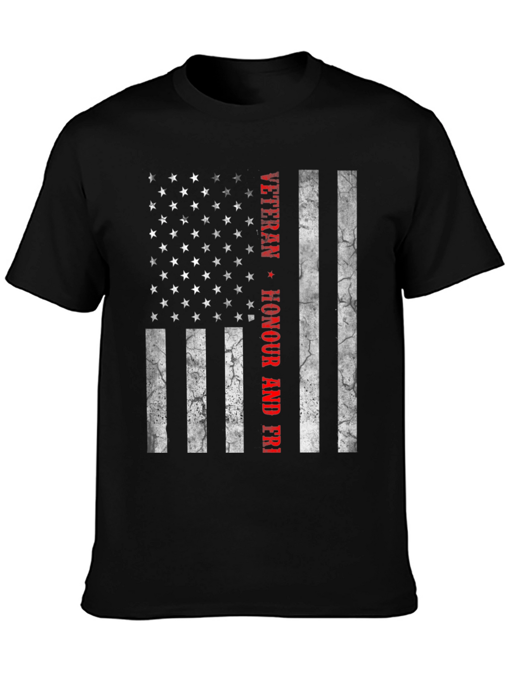 Veteran Honour & Freedom American Flag T-Shirt