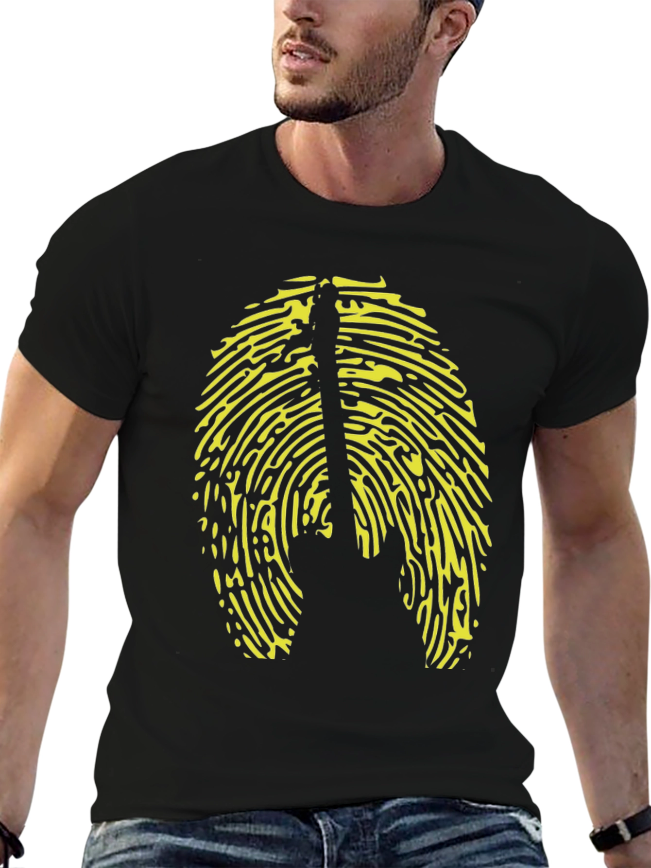 Guitar Fingerprint Graphic Tee