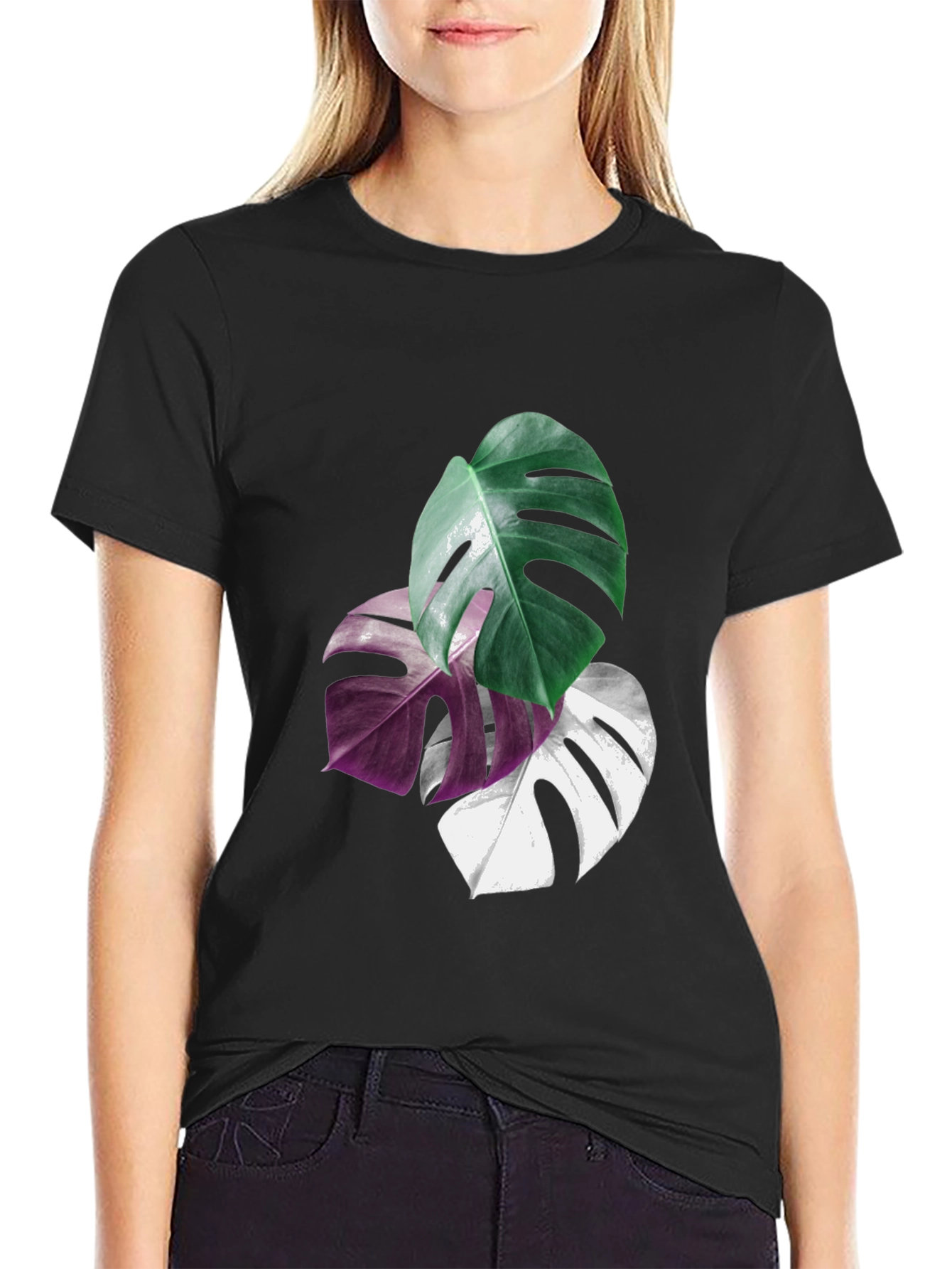 Tropical Leaf T-Shirt - Stylish Graphic Tee