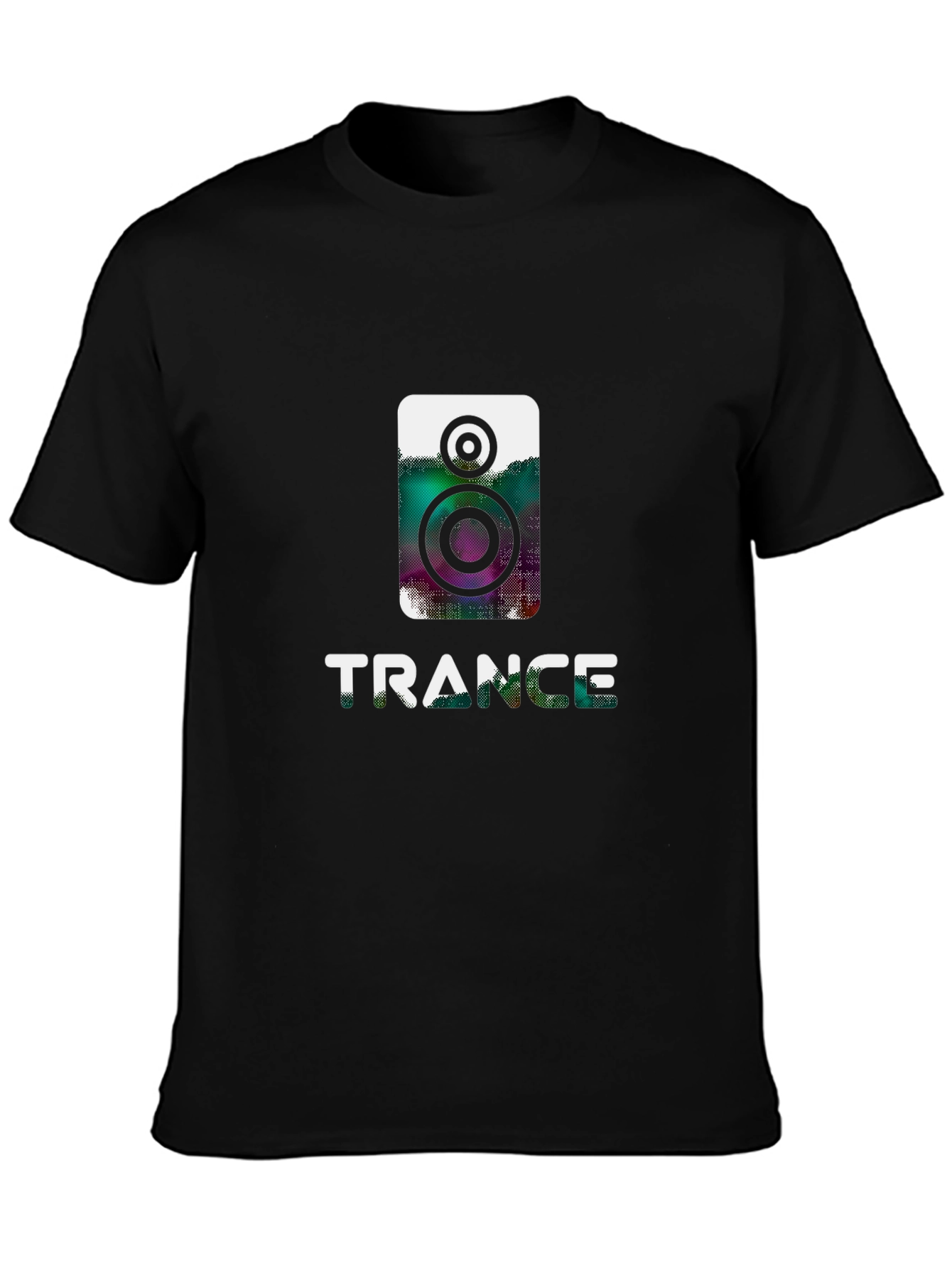 Trance Music Graphic Tee - Black Cotton Shirt
