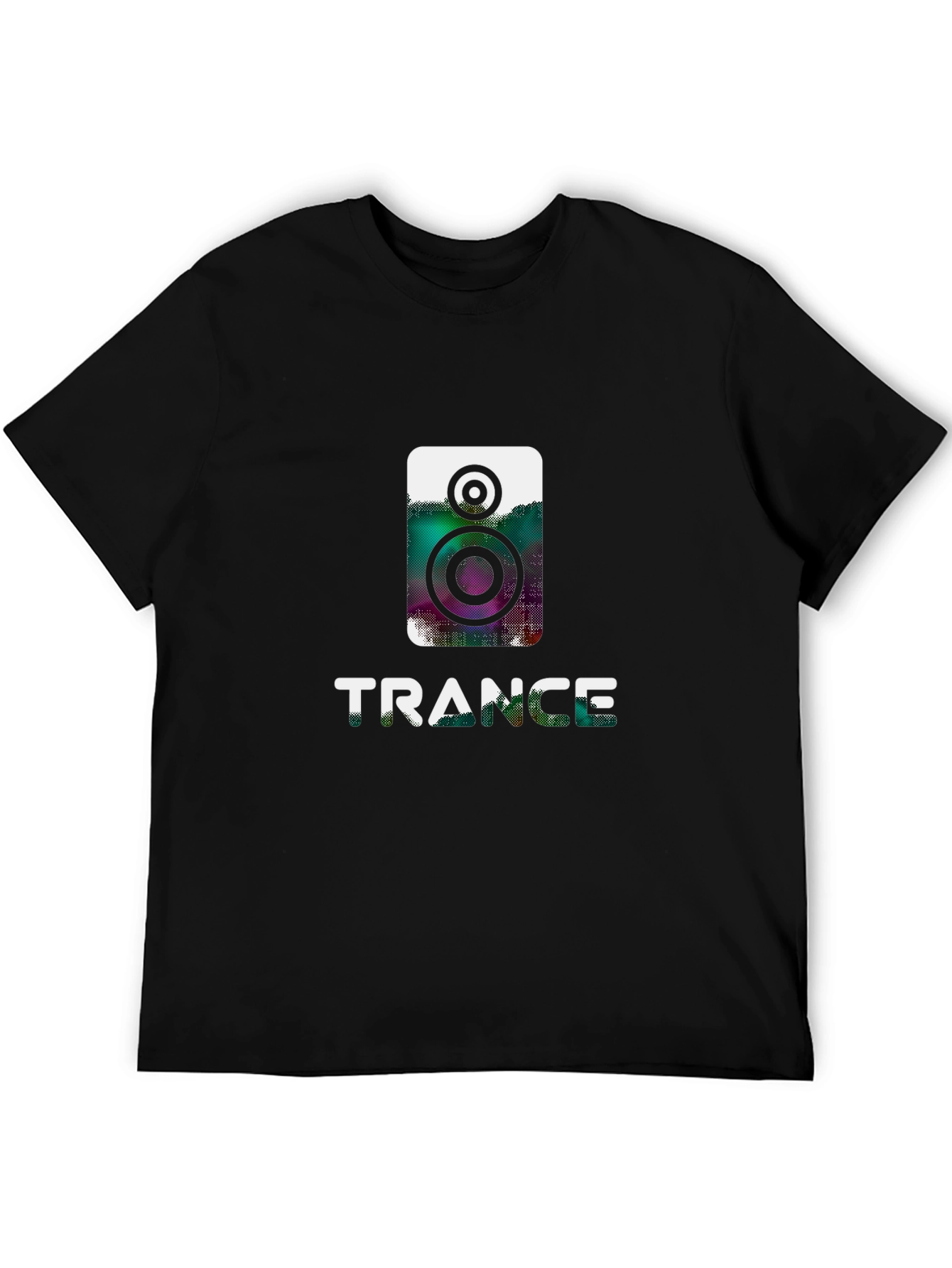 Trance Music Graphic Tee - Black Cotton Shirt