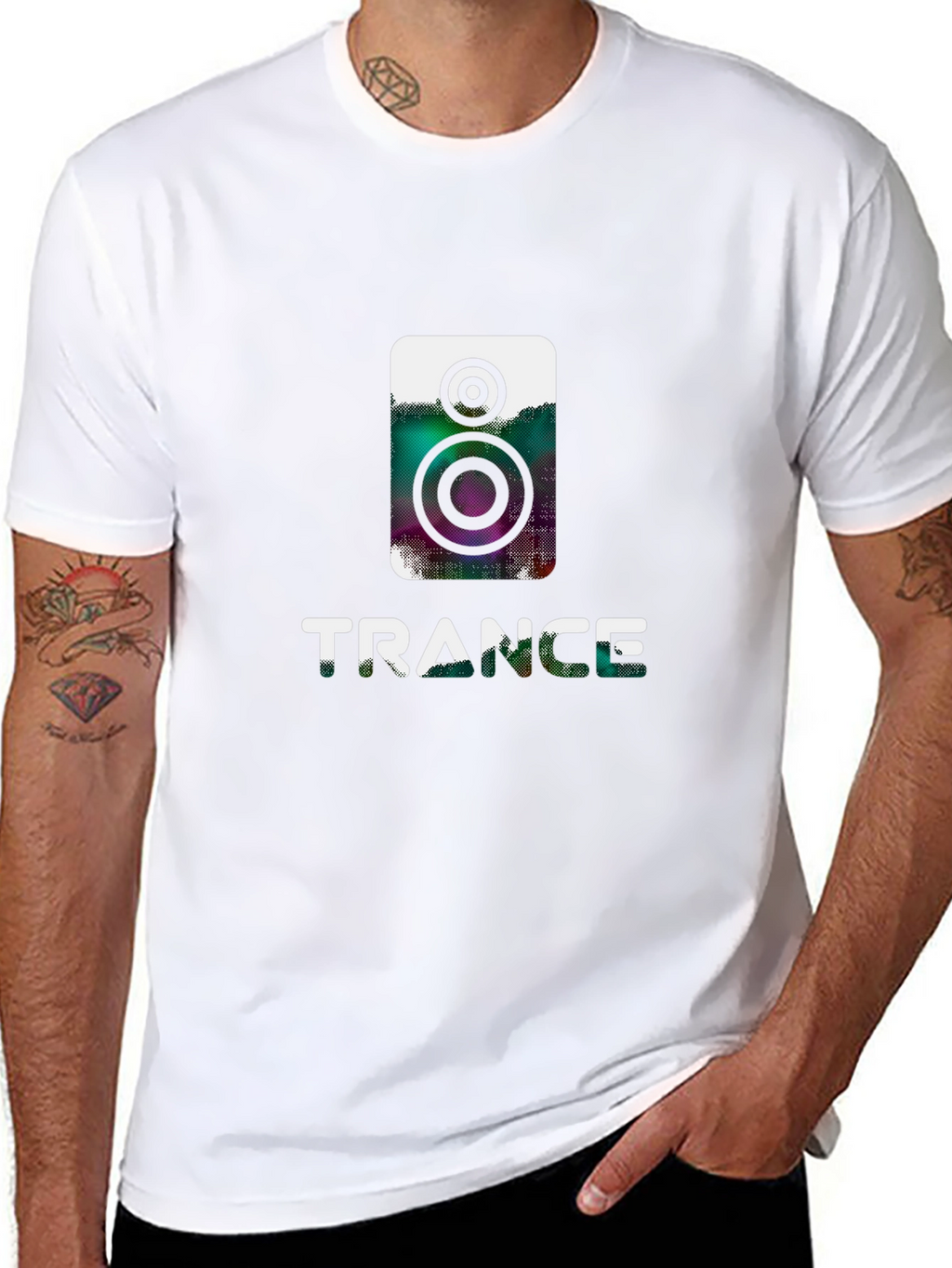 Trance Music Graphic Tee - Black Cotton Shirt