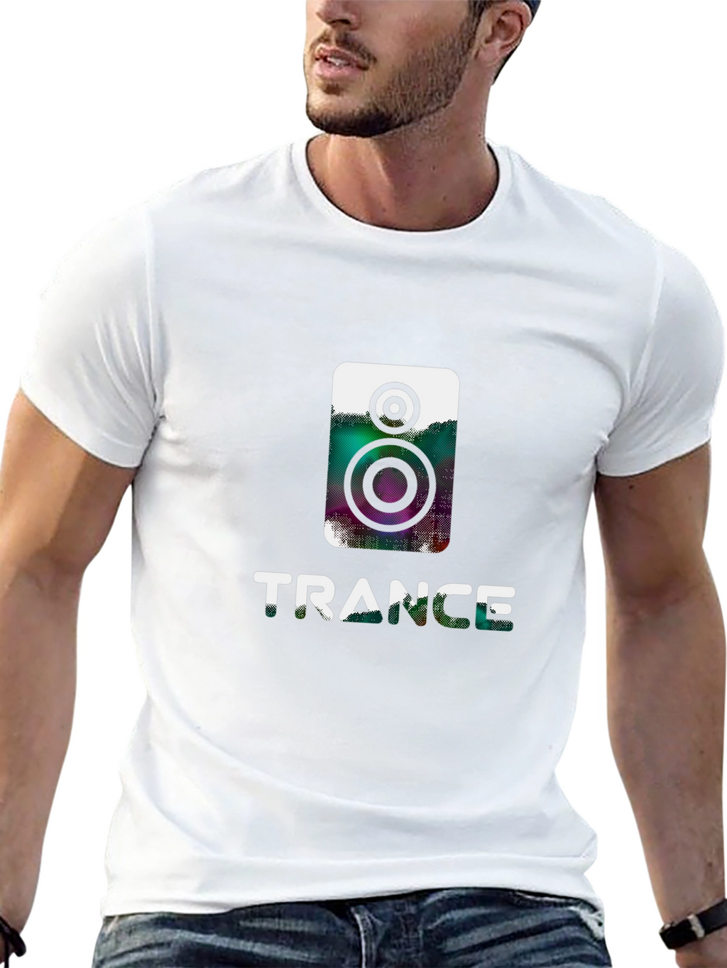Trance Music Graphic Tee - Black Cotton Shirt