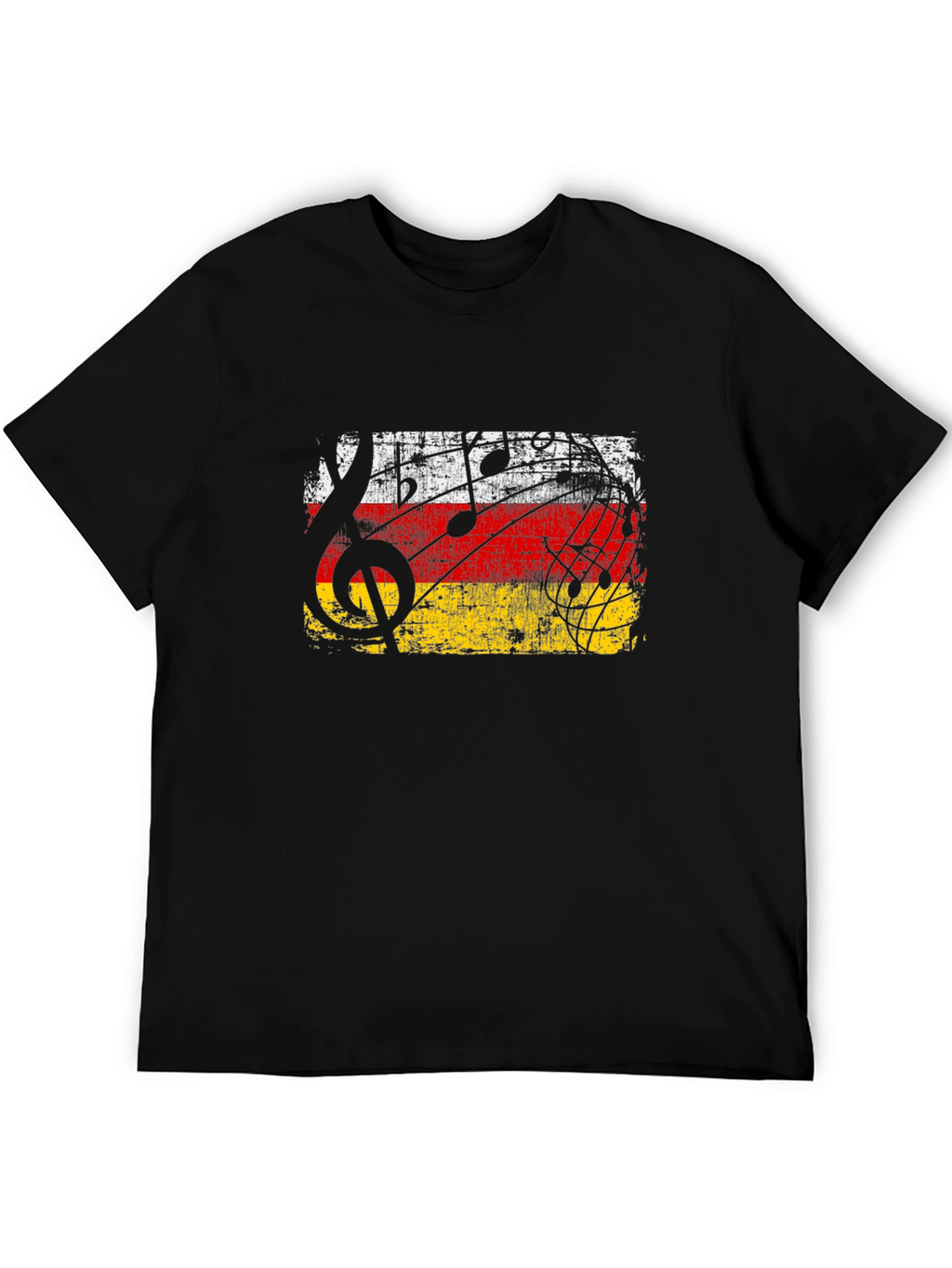 Musical Germany Flag T-Shirt - Black