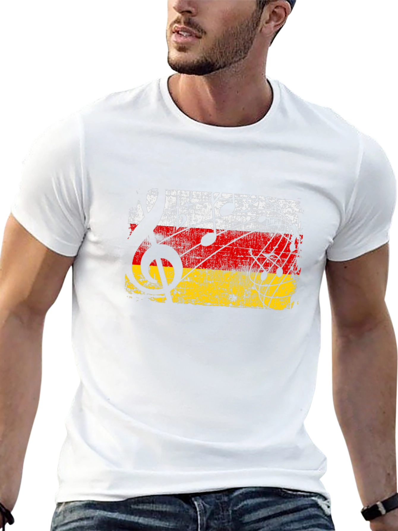 Musical Germany Flag T-Shirt - Black