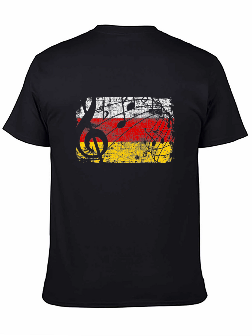 Musical Germany Flag T-Shirt - Black