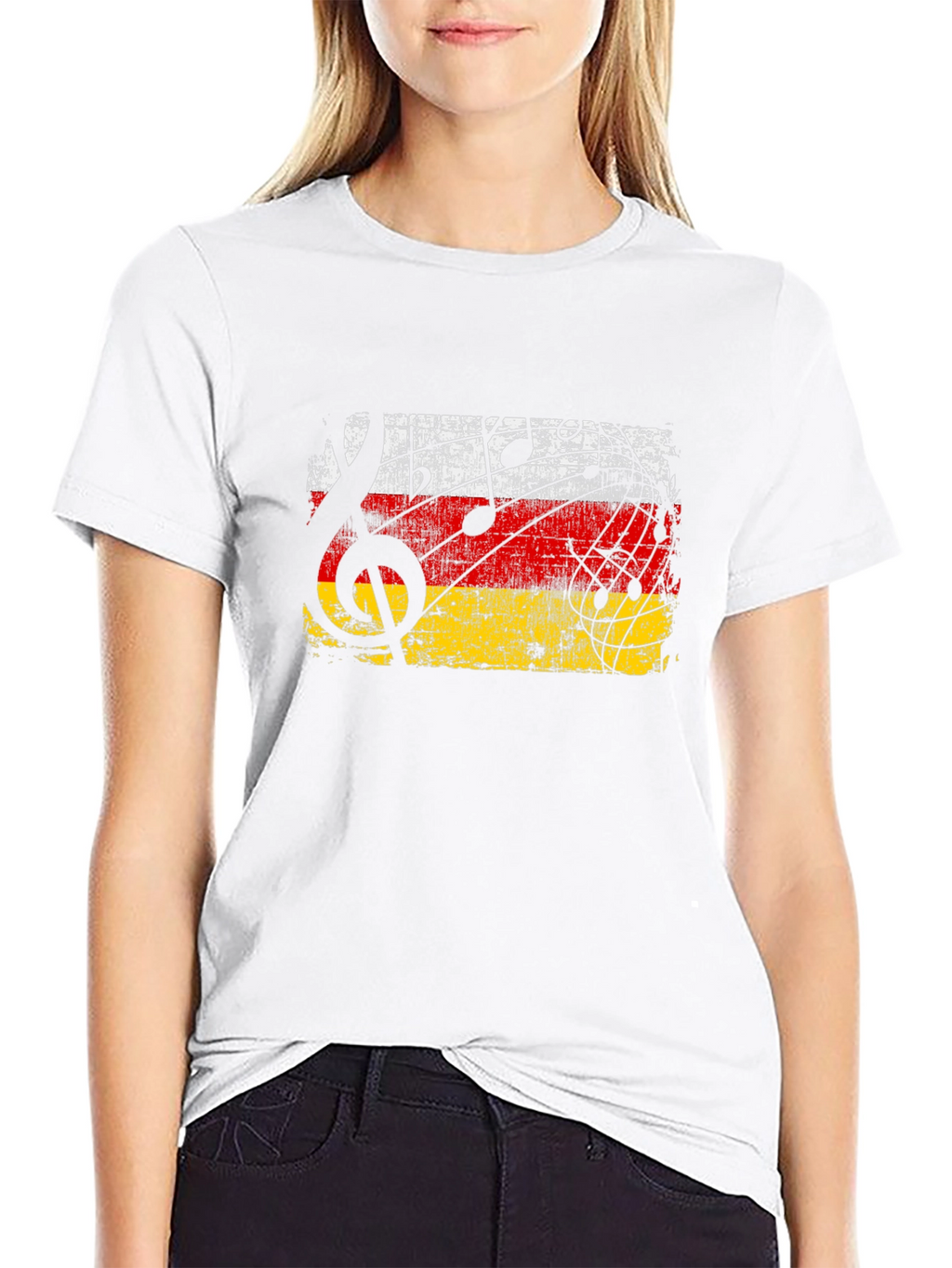 Musical Germany Flag T-Shirt - Black