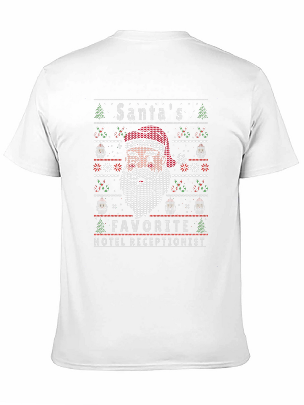 Santas Favorite Hotel Receptionist Ugly Christmas Sweater T-Shirt