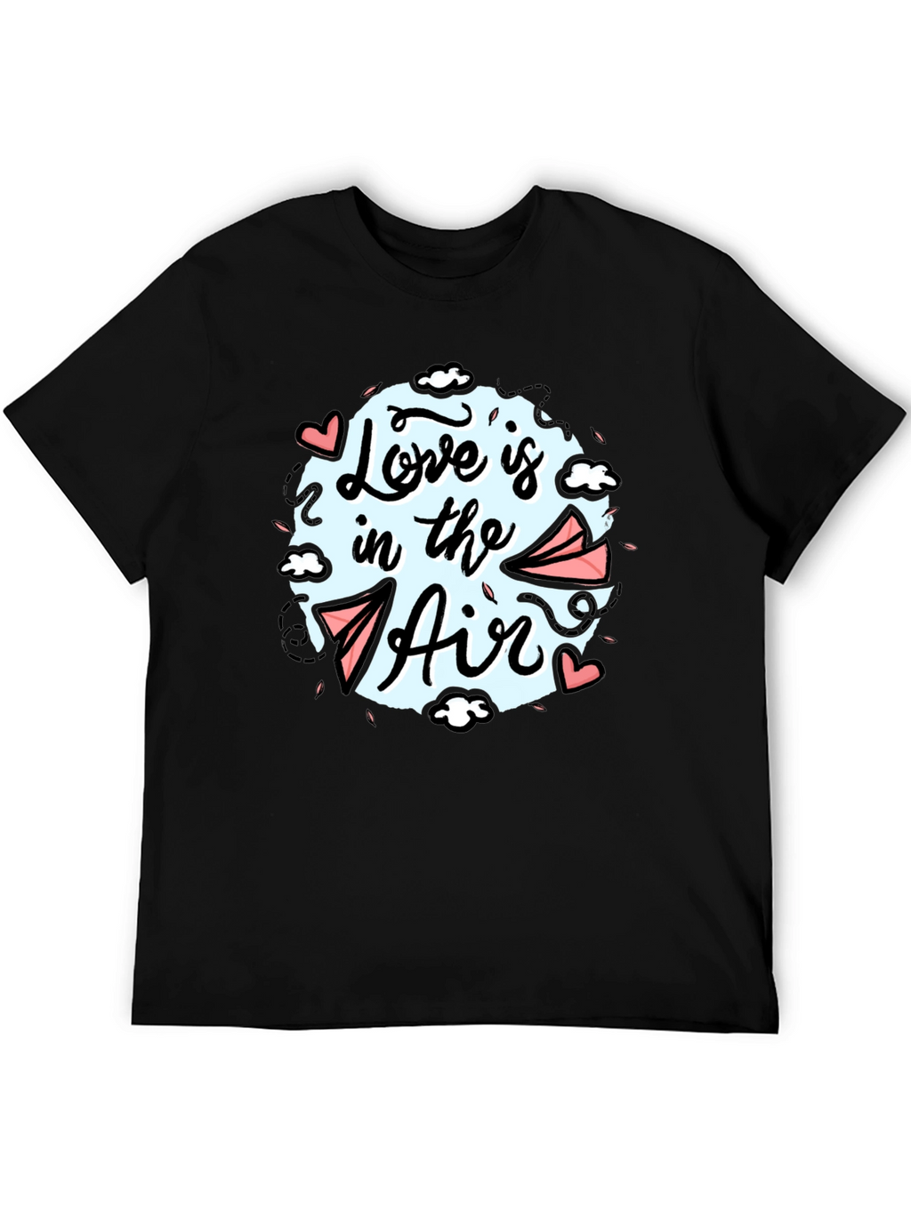 Love is in the Air Graphic Tee - Black