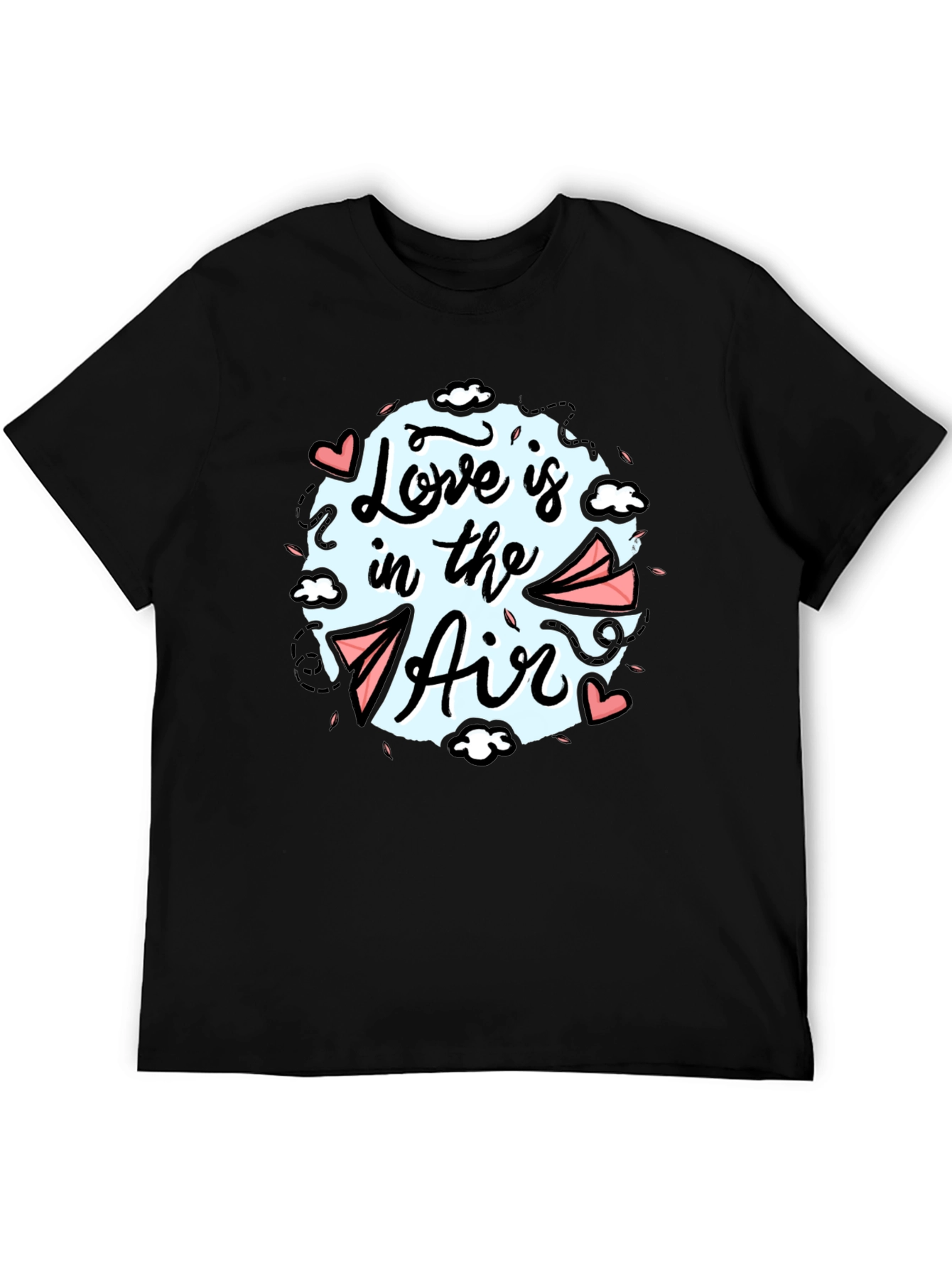 Love is in the Air Graphic Tee - Black