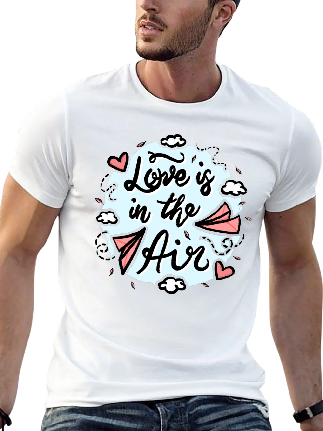 Love is in the Air Graphic Tee - Black