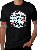 Love is in the Air Graphic Tee - Black