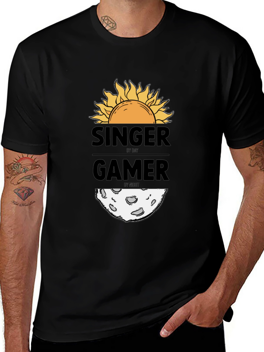 Singer by Day Gamer by Night Graphic Tee