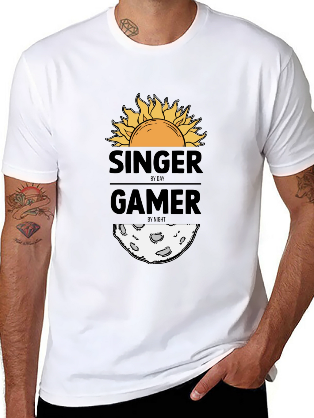 Singer by Day Gamer by Night Graphic Tee