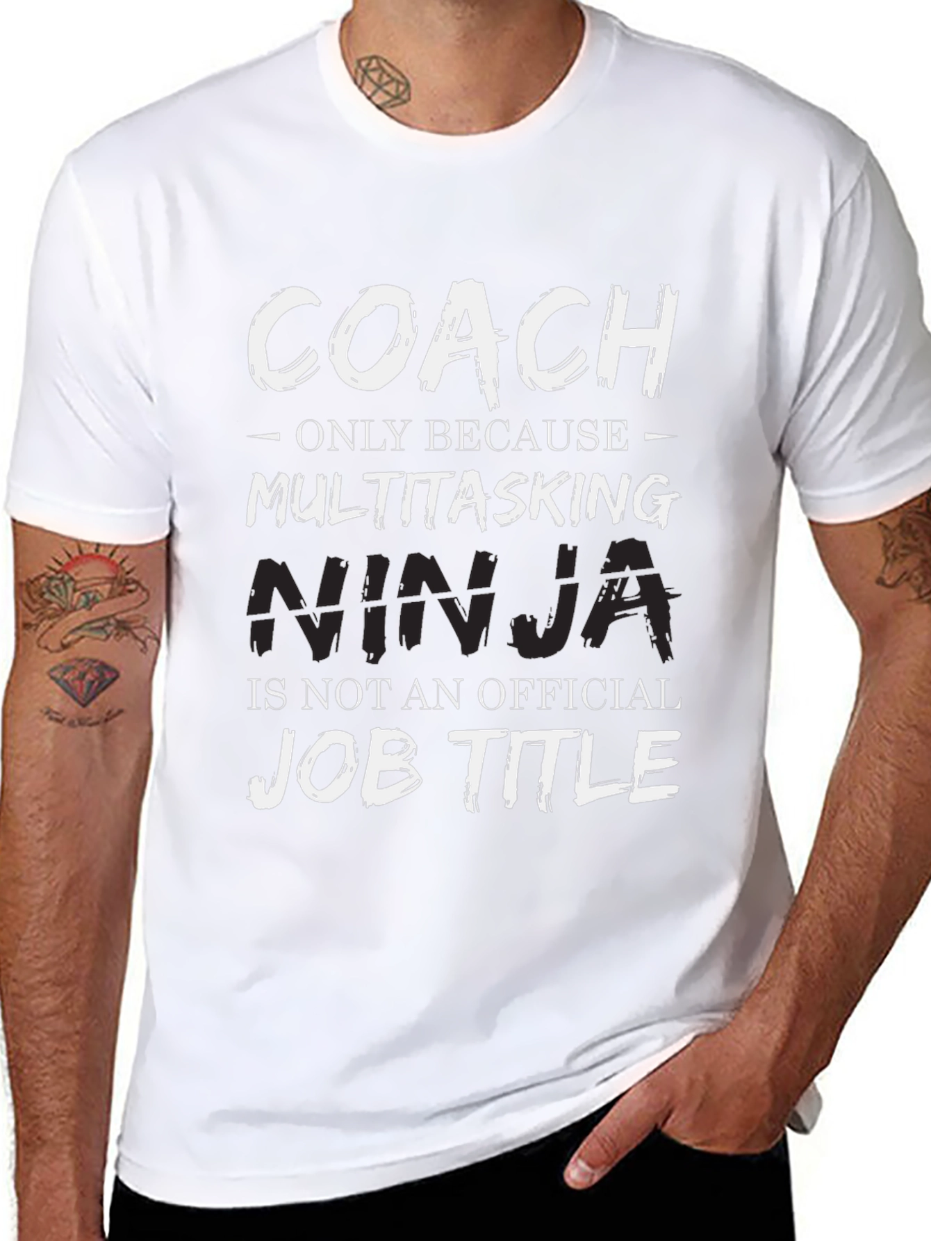 Coach Multitasking Ninja Job Title T-Shirt