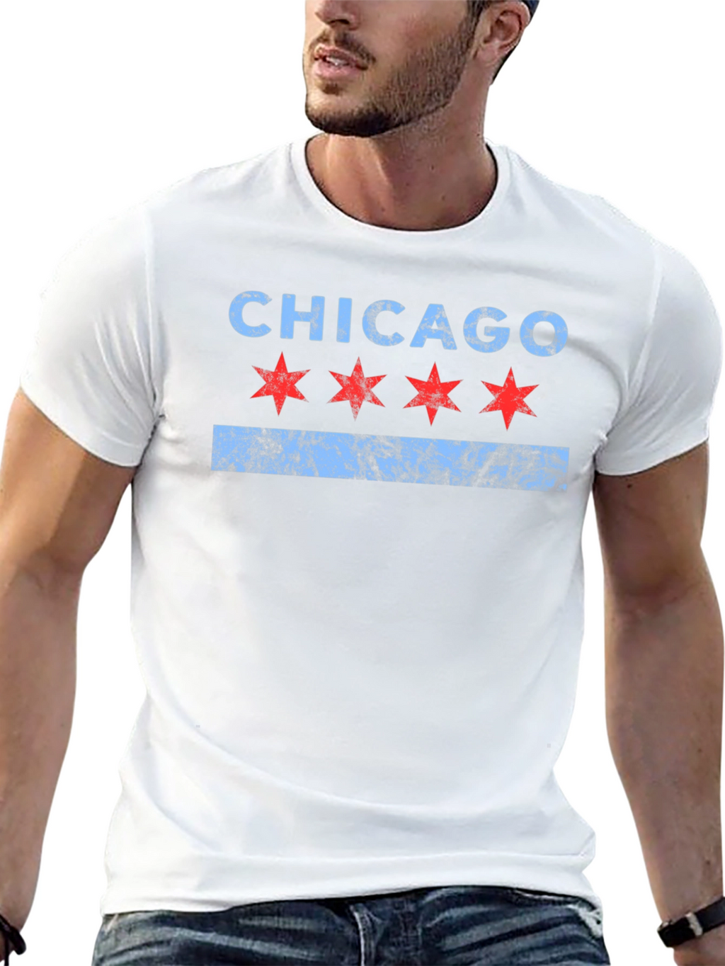 Chicago Flag Graphic T-Shirt - City Pride Tee