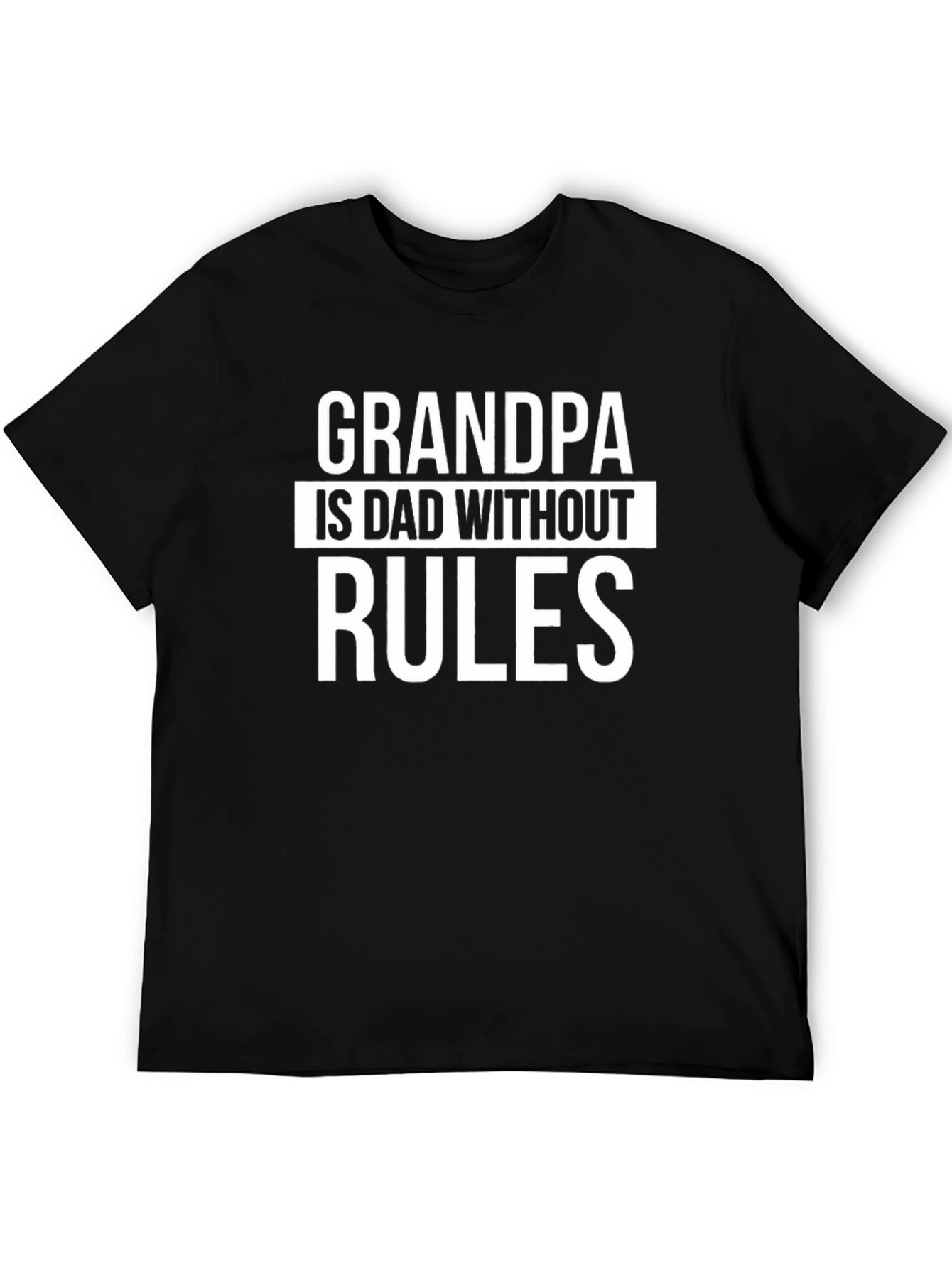 Grandpa No Rules Funny T-Shirt