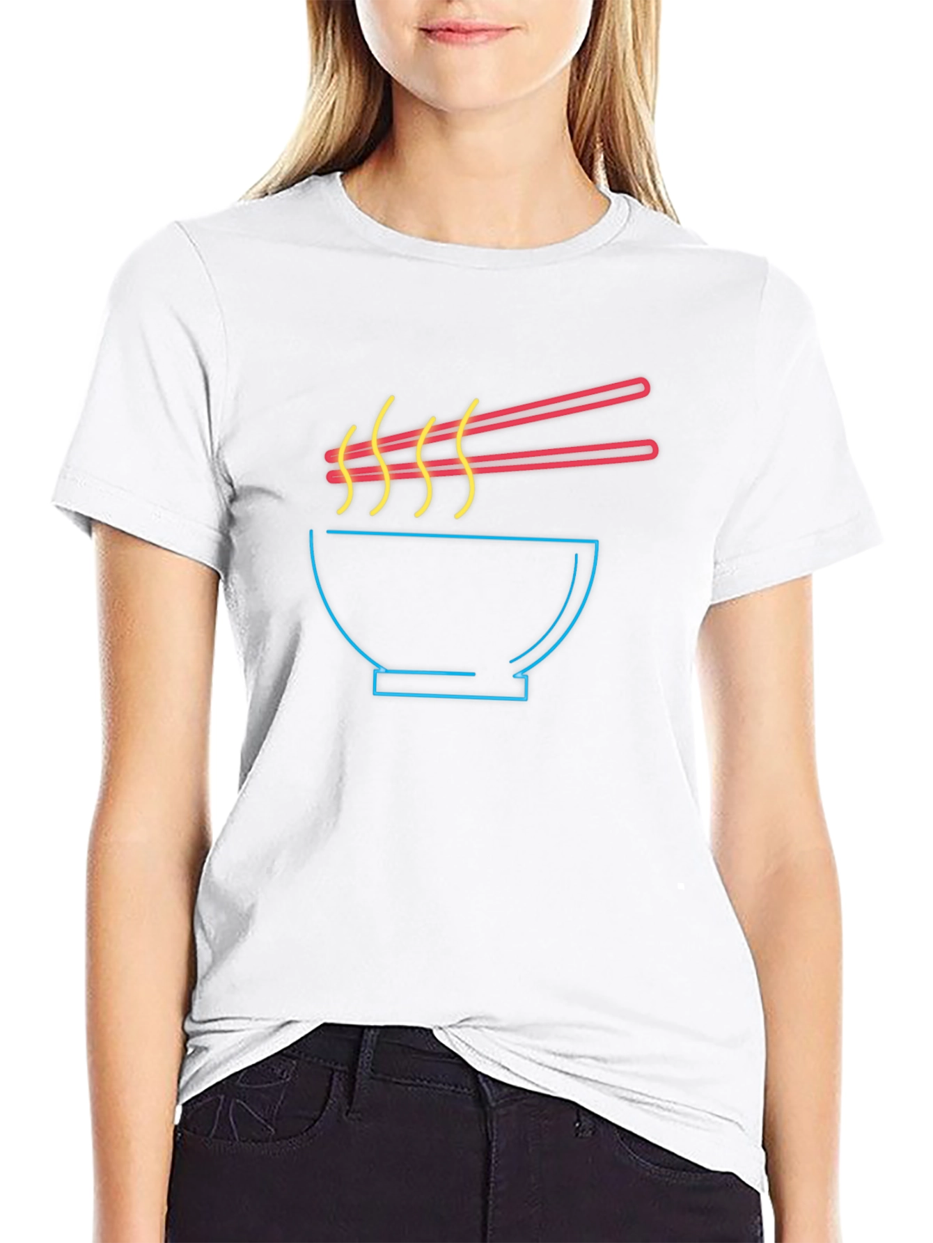Neon Ramen T-Shirt - Stylish Graphic Tee