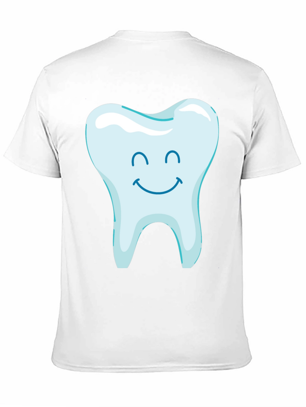 Happy Tooth Graphic Tee - Black Cotton Blend Shirt