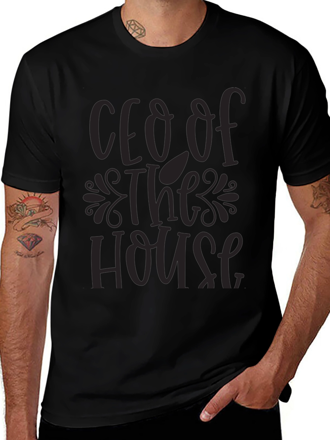 CEO of The House T-Shirt - Black Graphic Tee