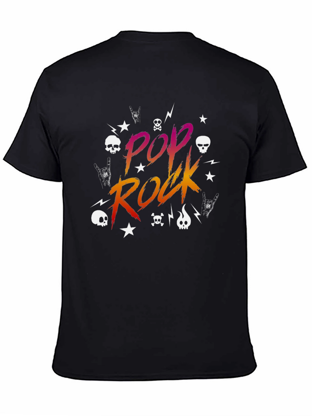 Pop Rock Graphic Tee - Black T-Shirt