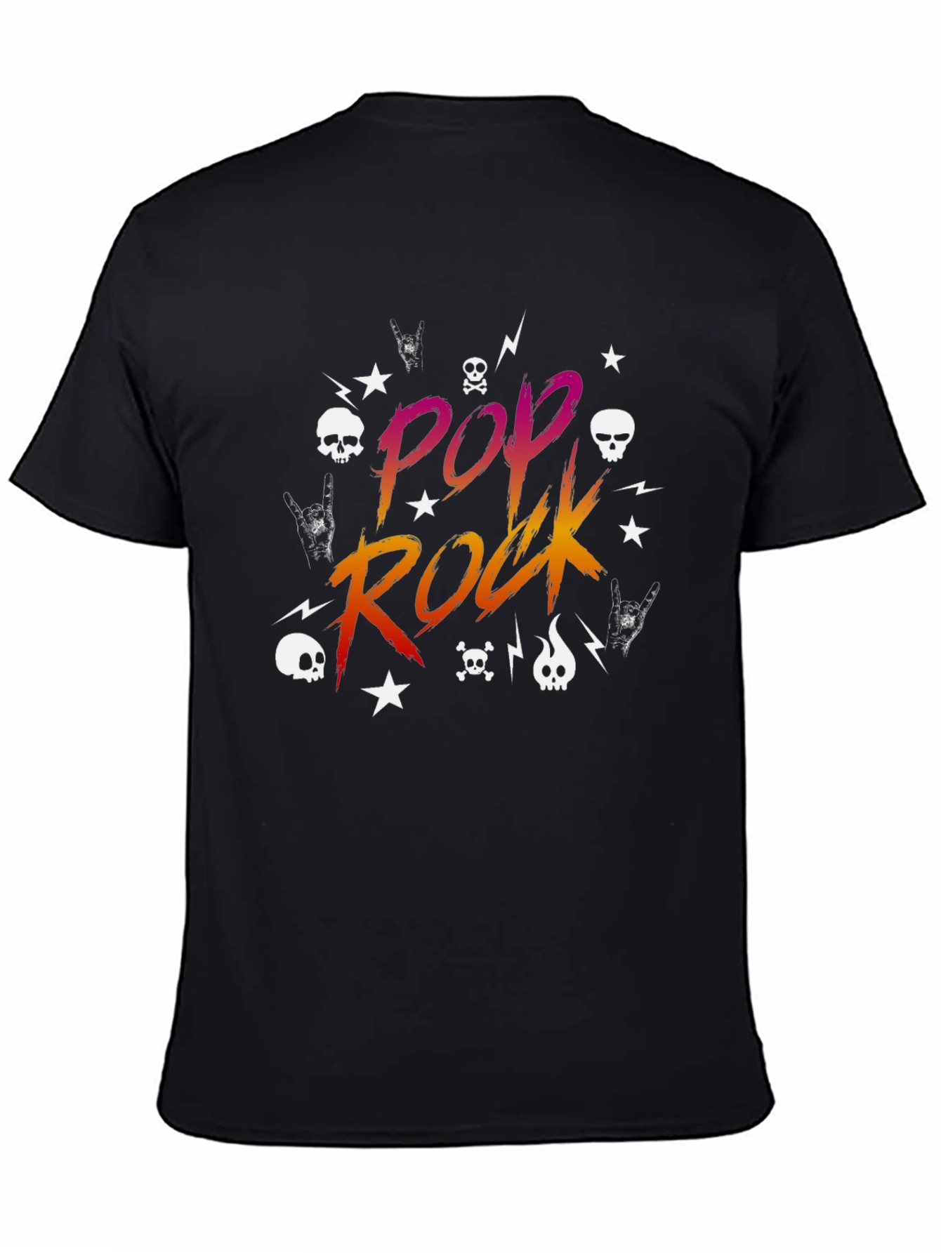 Pop Rock Graphic Tee - Black T-Shirt