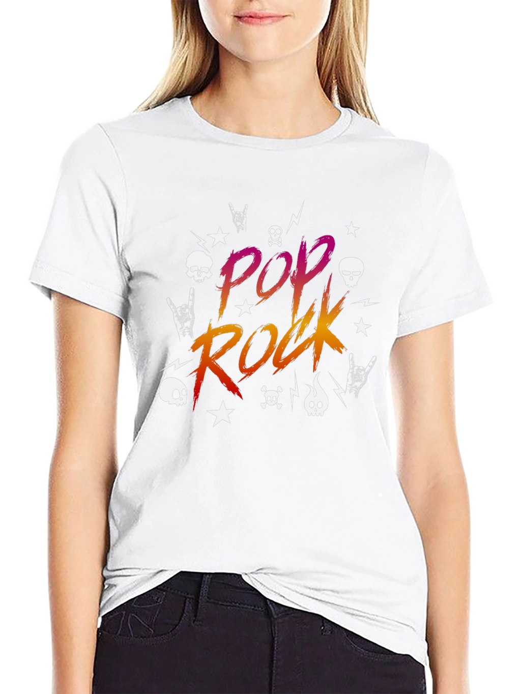 Pop Rock Graphic Tee - Black T-Shirt