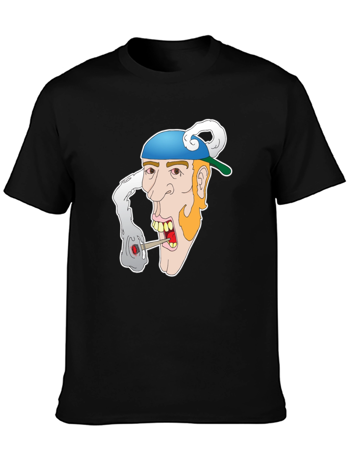 Cartoon Character Graphic Black T-Shirt