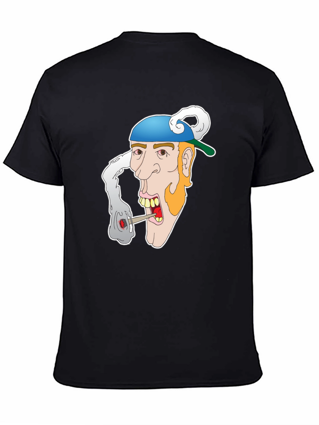 Cartoon Character Graphic Black T-Shirt