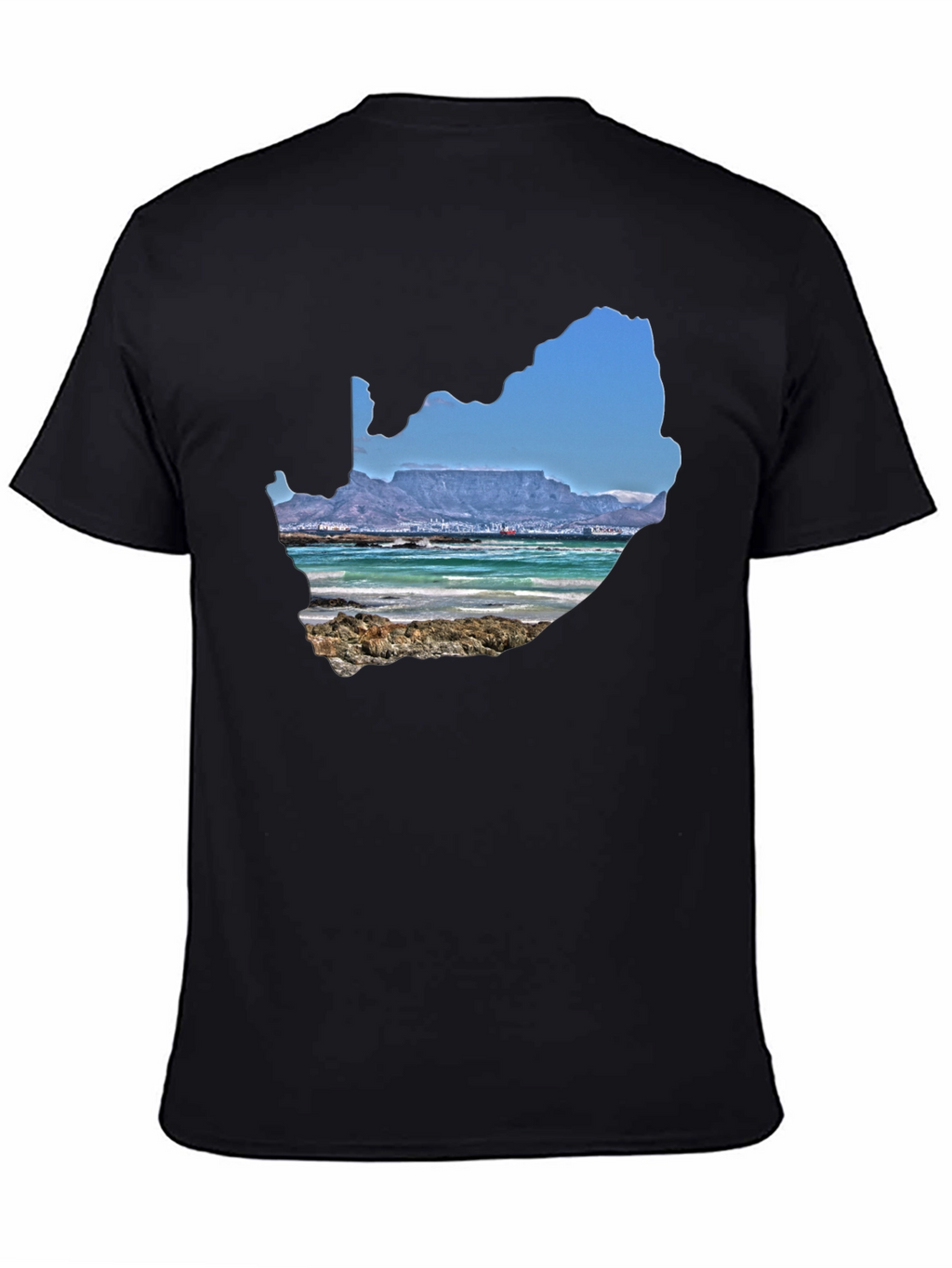 South Africa Landscape Graphic Tee - Black