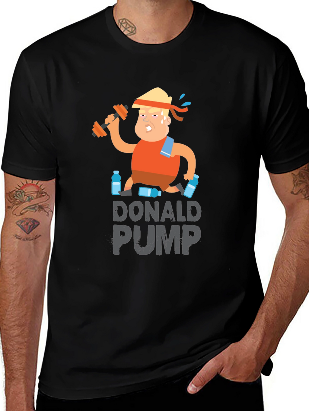Donald Pump T-Shirt - Funny Gym Workout Tee