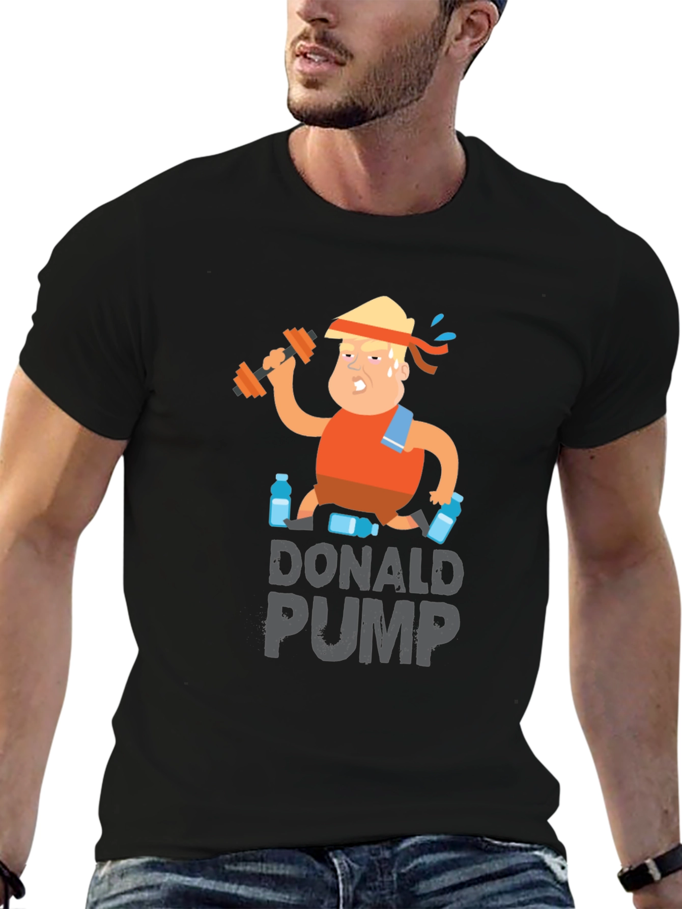 Donald Pump T-Shirt - Funny Gym Workout Tee
