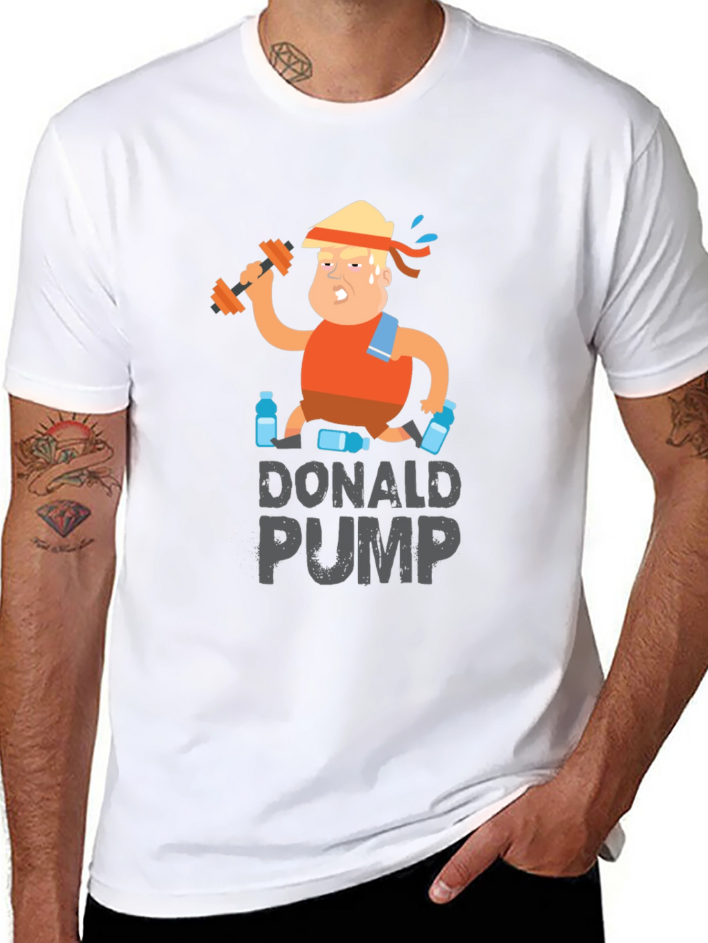 Donald Pump T-Shirt - Funny Gym Workout Tee